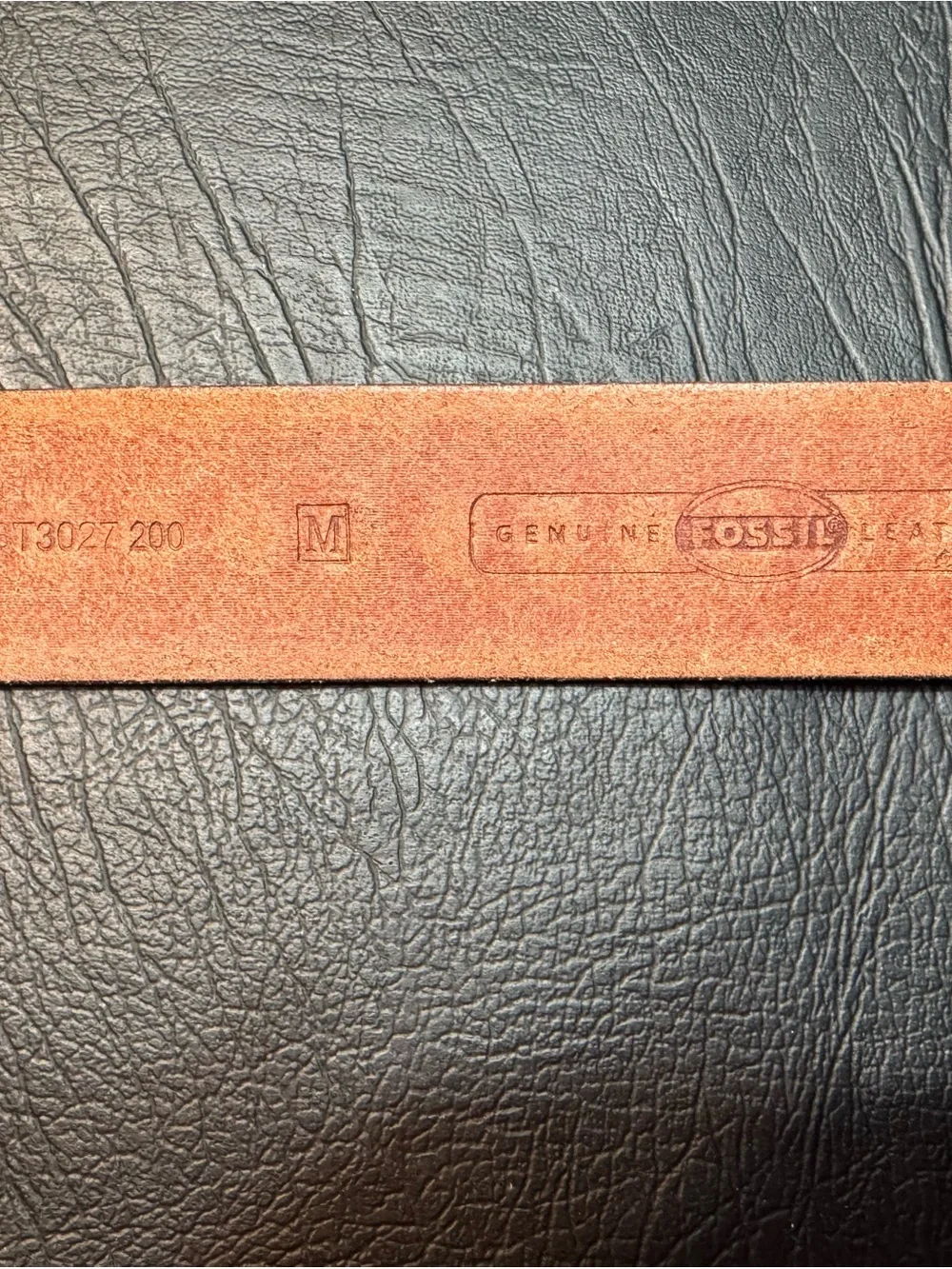 Fossil Genuine Leather Tooled Concho Belt Brown Western Boho Floral Medallion - Picture 7 of 8